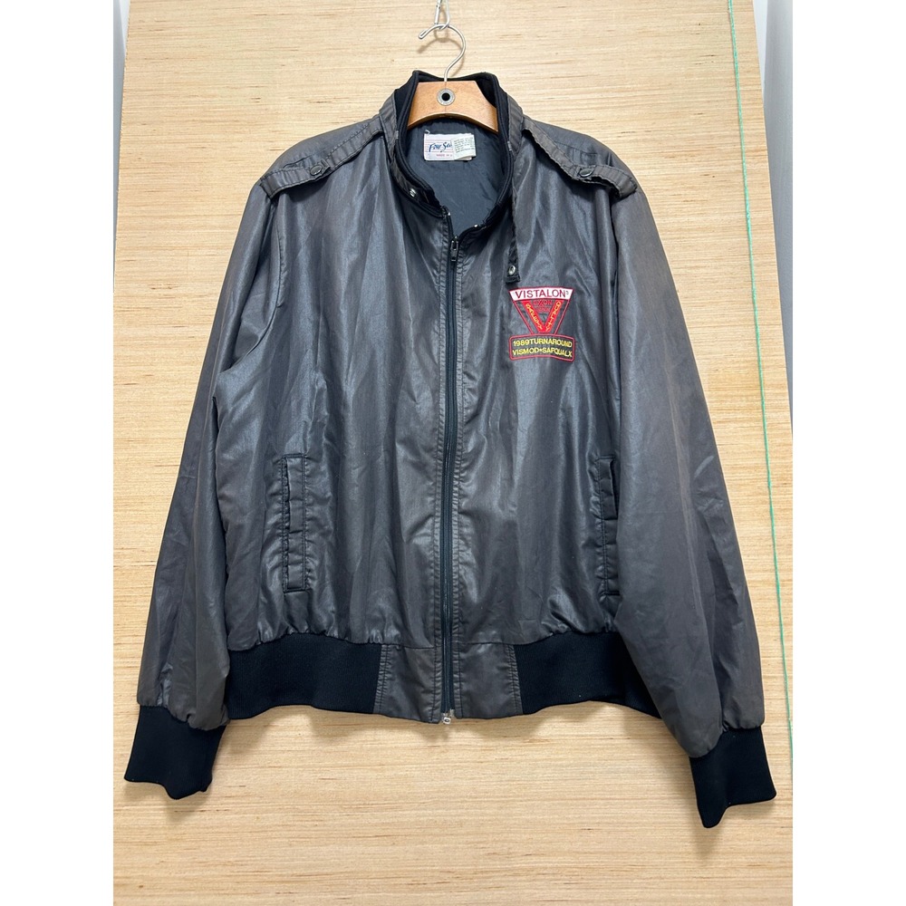 Vintage‎ Four Seasons 1989 Turnaround Jacket Mens XL Gray USA Made